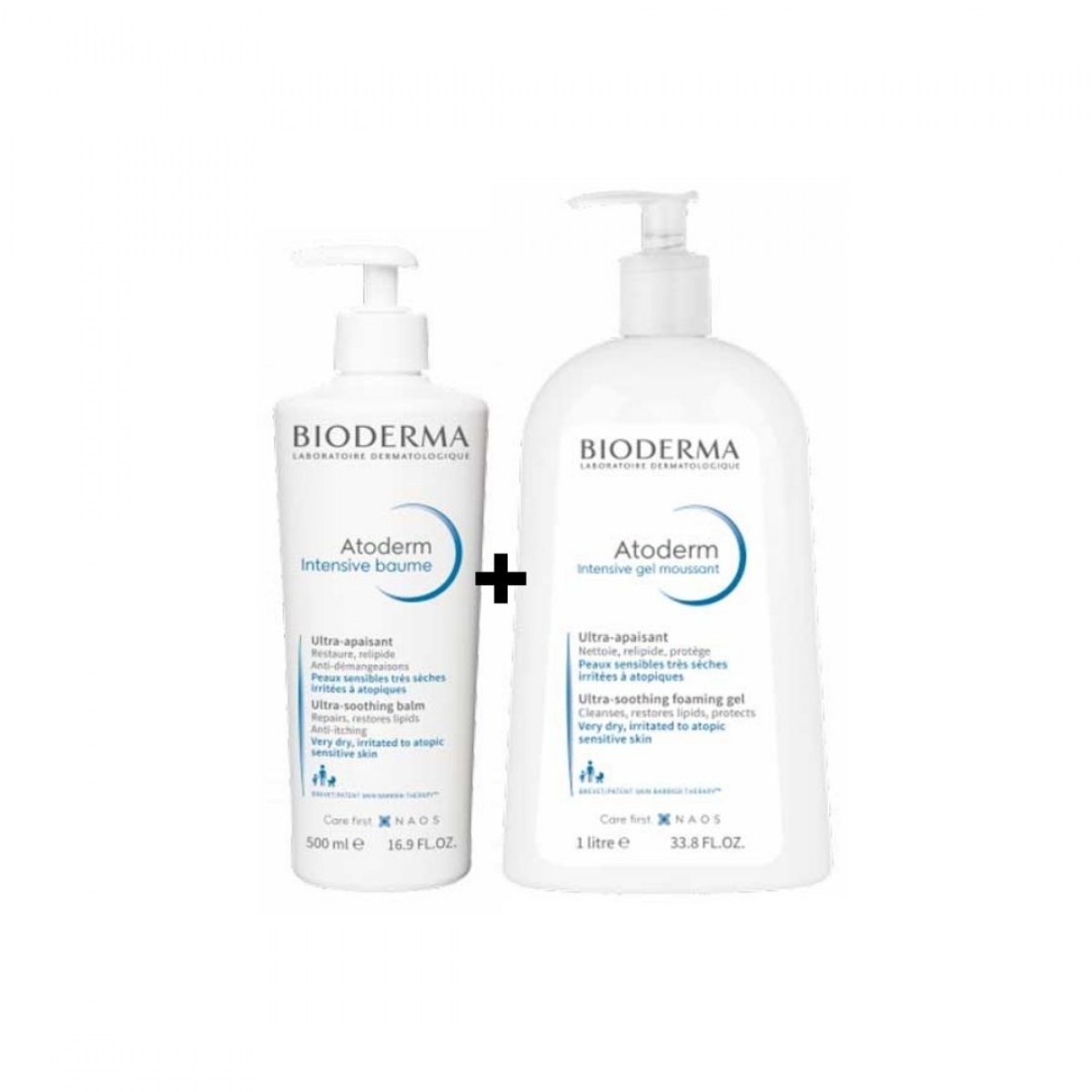 PACK ATODERM INTENSIVE BAUME 500ML + ATODERM INTENSIVE GEL MOUSSANT 1L